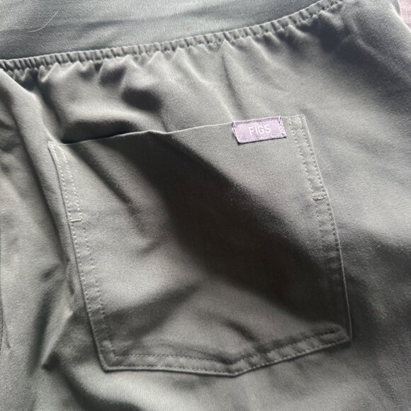Figs Olive Green Jogger Scrub Pants Orange Drawstring XXL Zamora - Picture 8 of 8